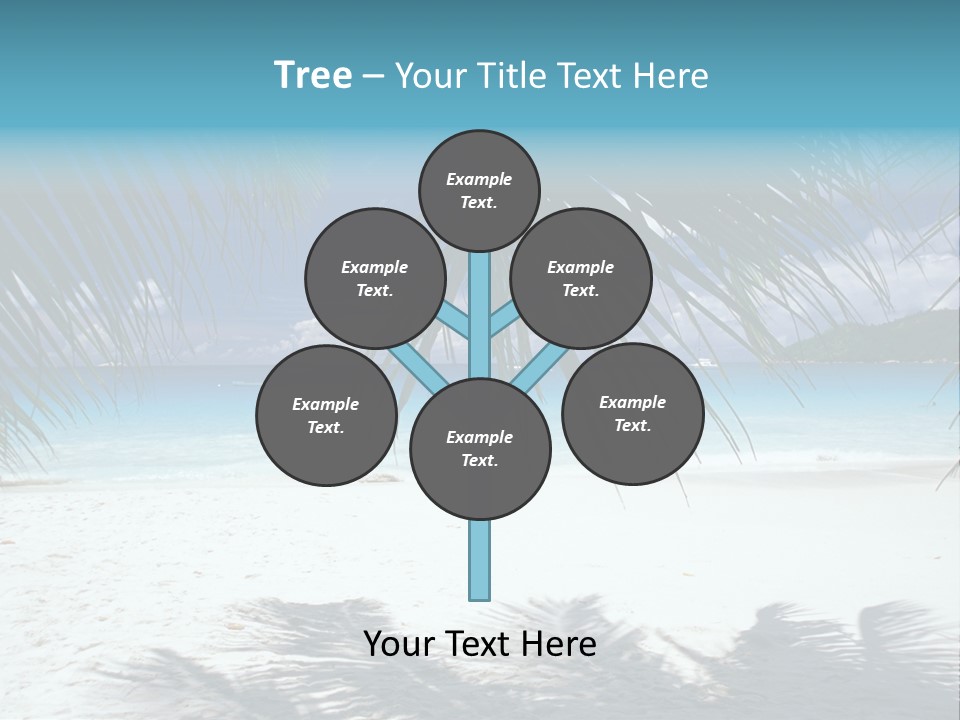 Silhouette Sky Tropics PowerPoint Template