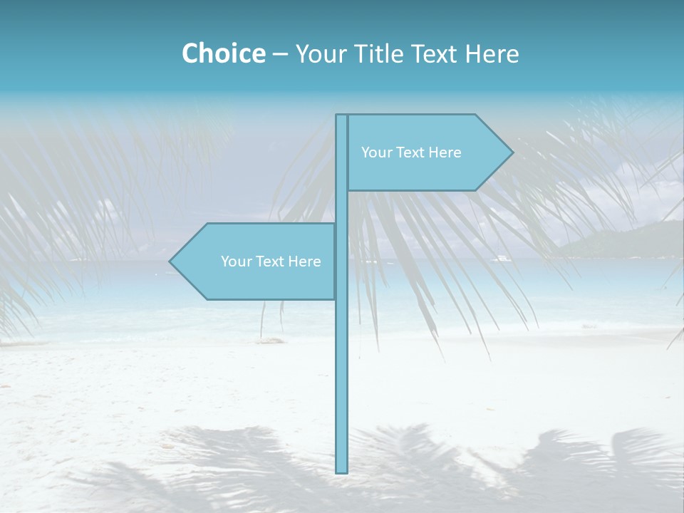 Silhouette Sky Tropics PowerPoint Template