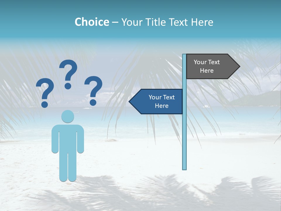 Silhouette Sky Tropics PowerPoint Template