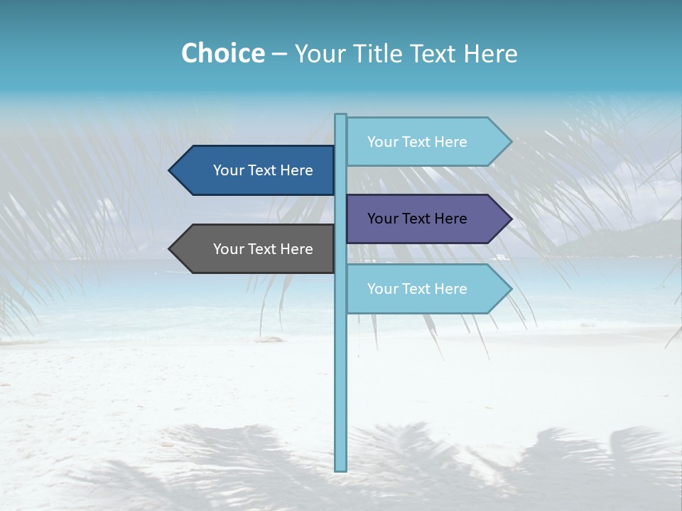 Silhouette Sky Tropics PowerPoint Template