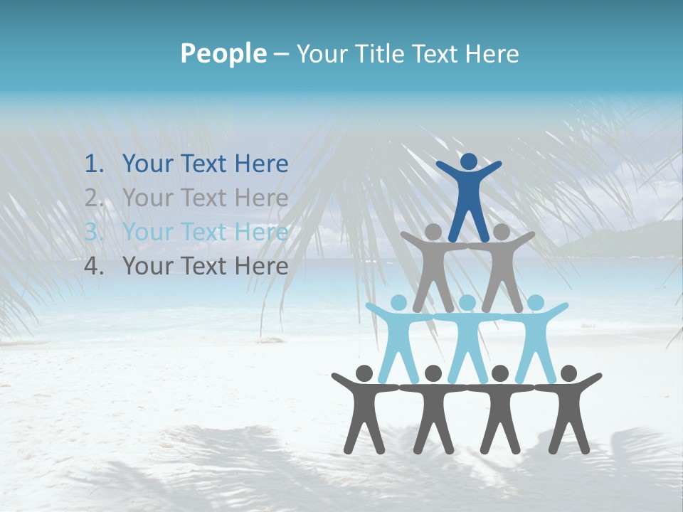 Silhouette Sky Tropics PowerPoint Template