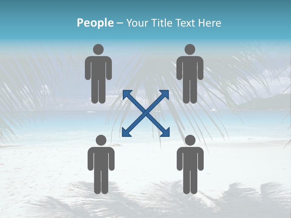 Silhouette Sky Tropics PowerPoint Template