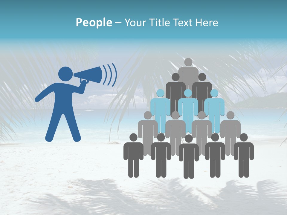 Silhouette Sky Tropics PowerPoint Template