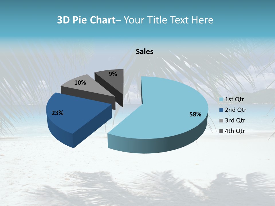 Silhouette Sky Tropics PowerPoint Template