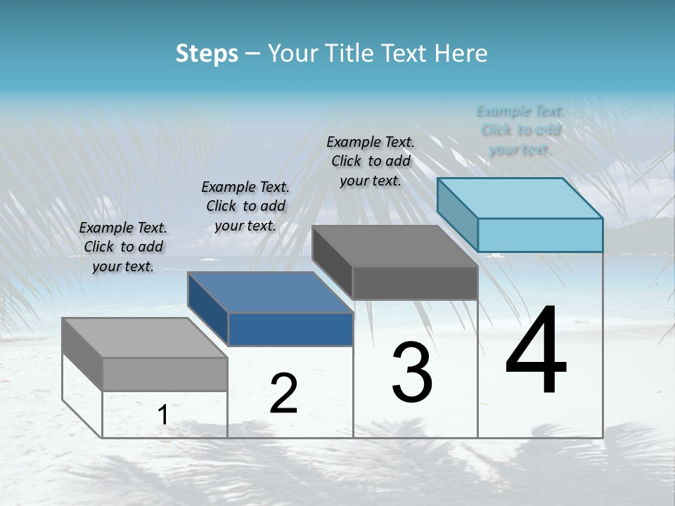 Silhouette Sky Tropics PowerPoint Template