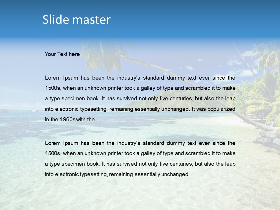 Hawaii Tranquility Nature PowerPoint Template