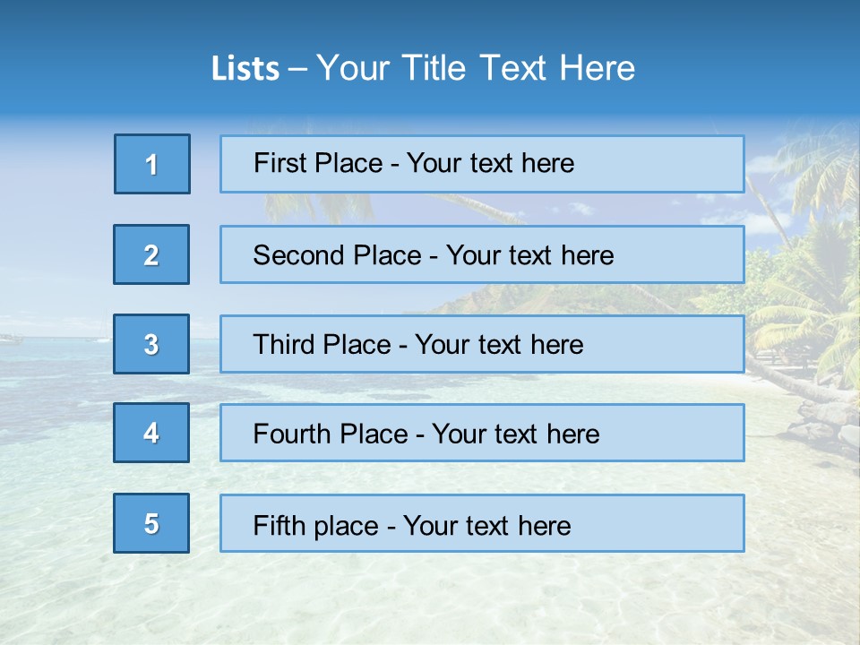 Hawaii Tranquility Nature PowerPoint Template