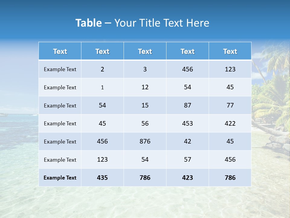 Hawaii Tranquility Nature PowerPoint Template