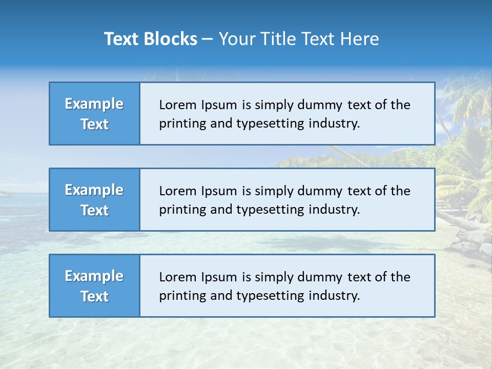 Hawaii Tranquility Nature PowerPoint Template