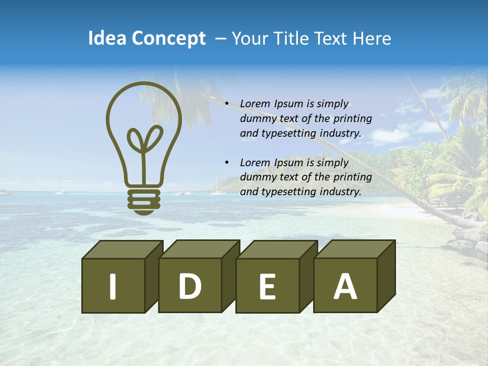 Hawaii Tranquility Nature PowerPoint Template