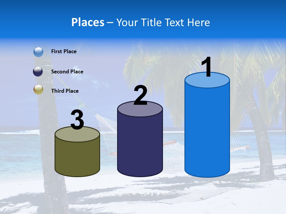 Ocean Blue Sand PowerPoint Template