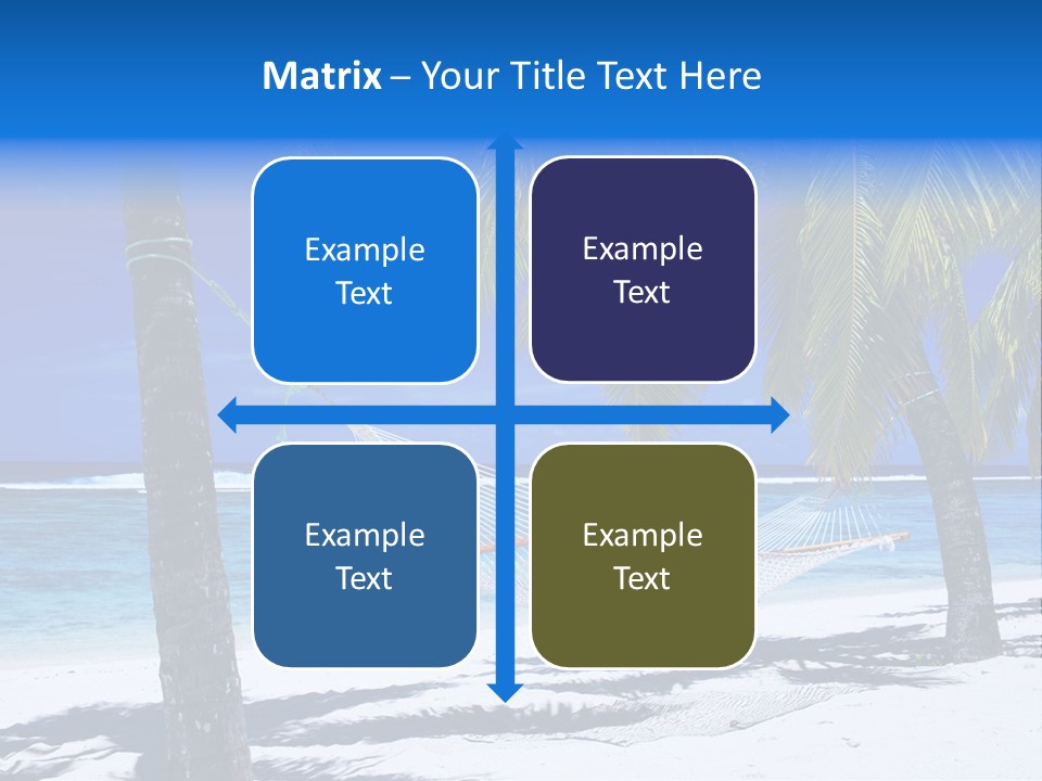 Ocean Blue Sand PowerPoint Template