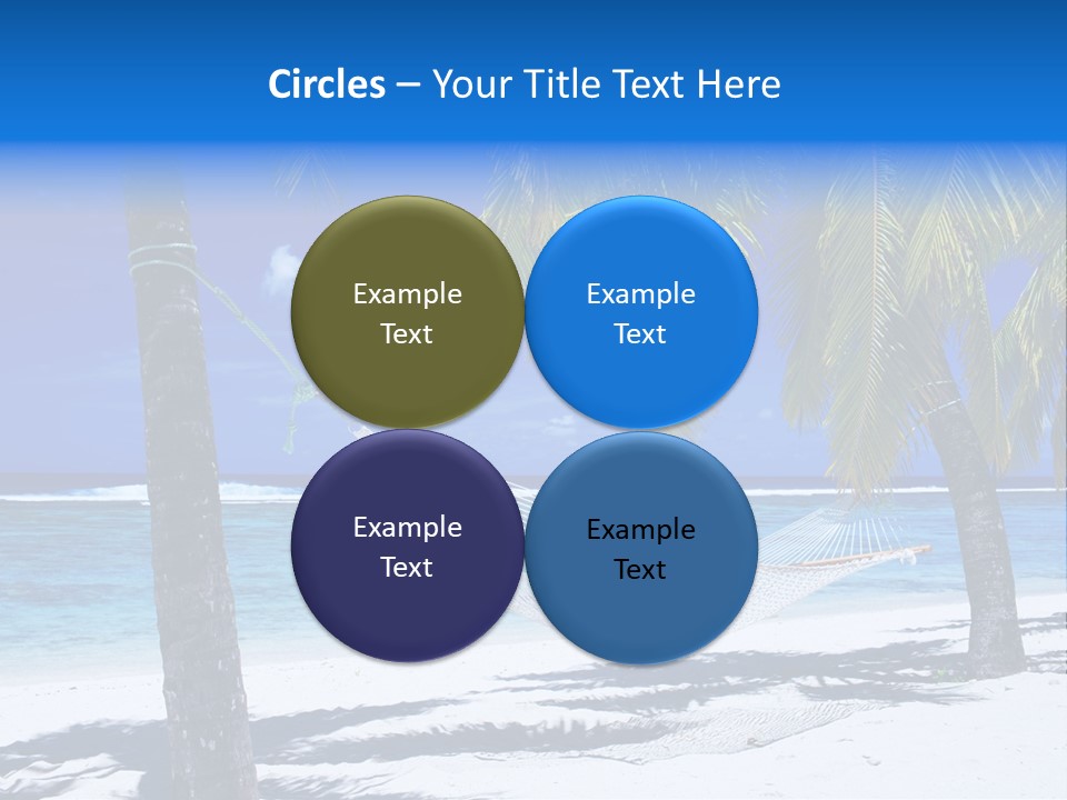 Ocean Blue Sand PowerPoint Template