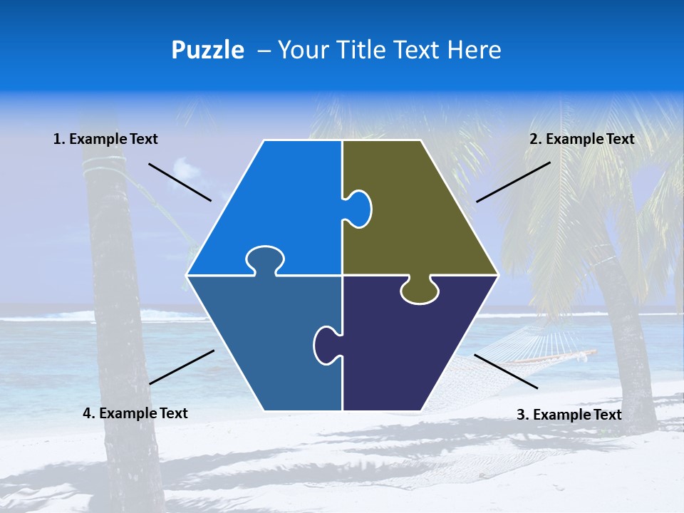 Ocean Blue Sand PowerPoint Template