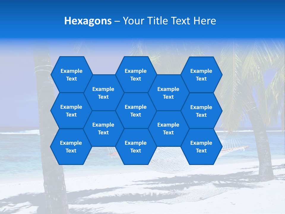 Ocean Blue Sand PowerPoint Template