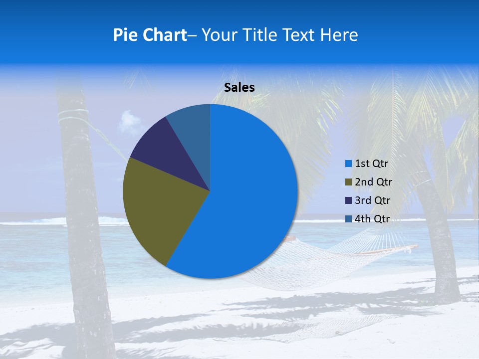 Ocean Blue Sand PowerPoint Template