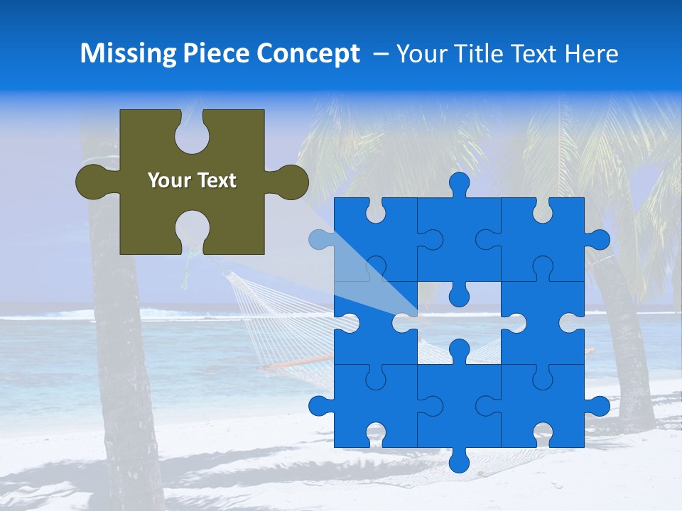 Ocean Blue Sand PowerPoint Template