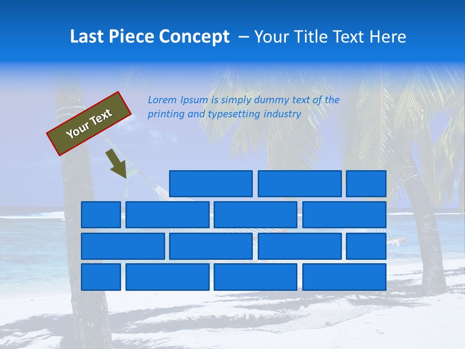 Ocean Blue Sand PowerPoint Template