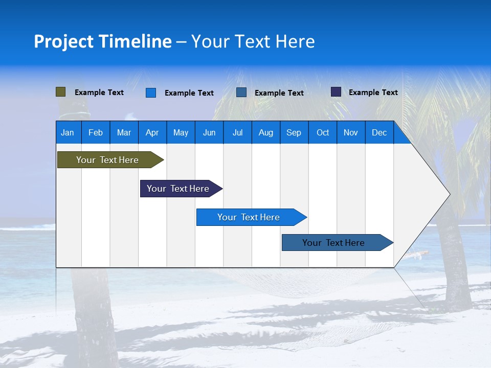 Ocean Blue Sand PowerPoint Template