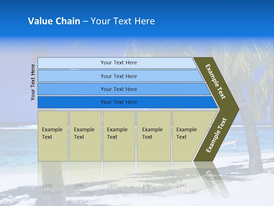 Ocean Blue Sand PowerPoint Template