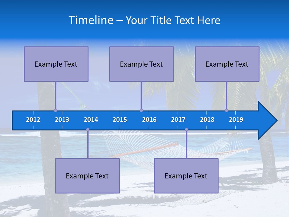 Ocean Blue Sand PowerPoint Template