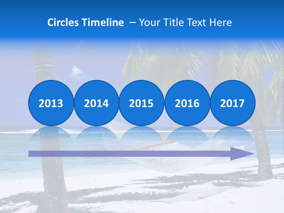 Ocean Blue Sand PowerPoint Template