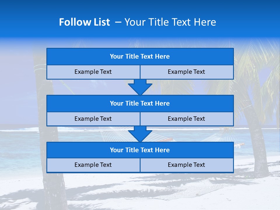 Ocean Blue Sand PowerPoint Template