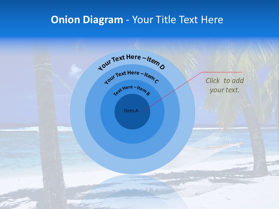 Ocean Blue Sand PowerPoint Template
