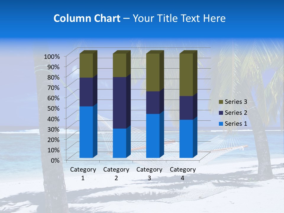 Ocean Blue Sand PowerPoint Template