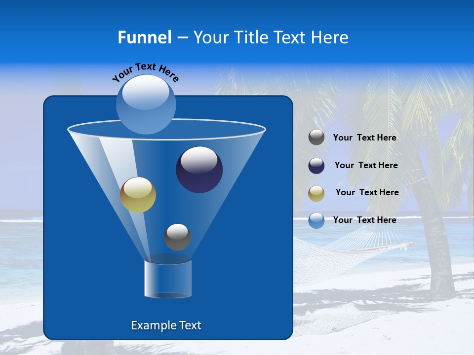 Ocean Blue Sand PowerPoint Template