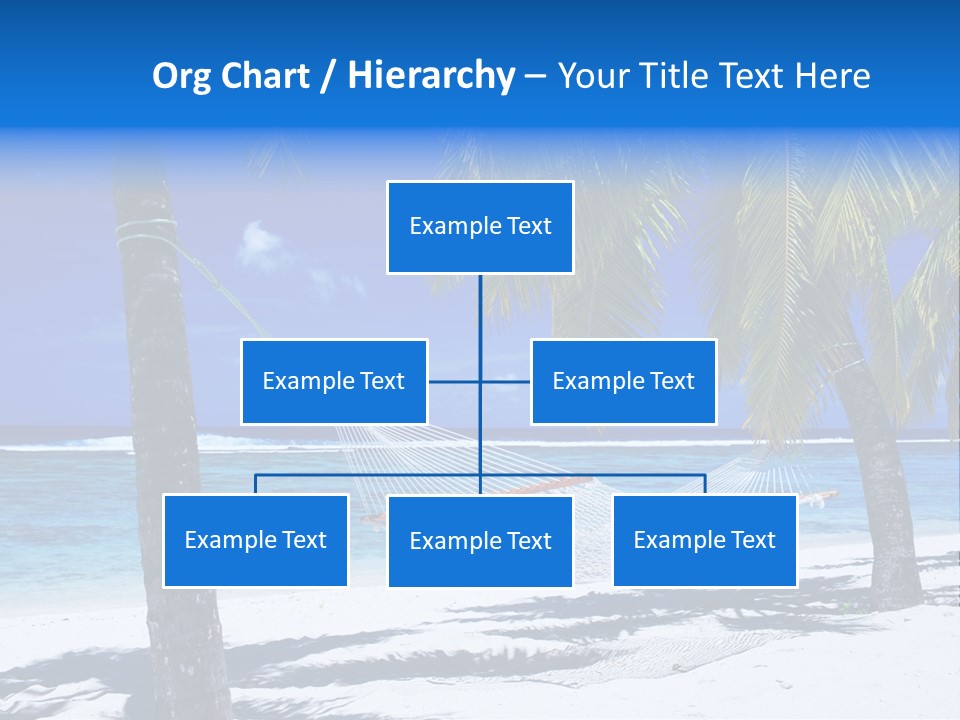 Ocean Blue Sand PowerPoint Template