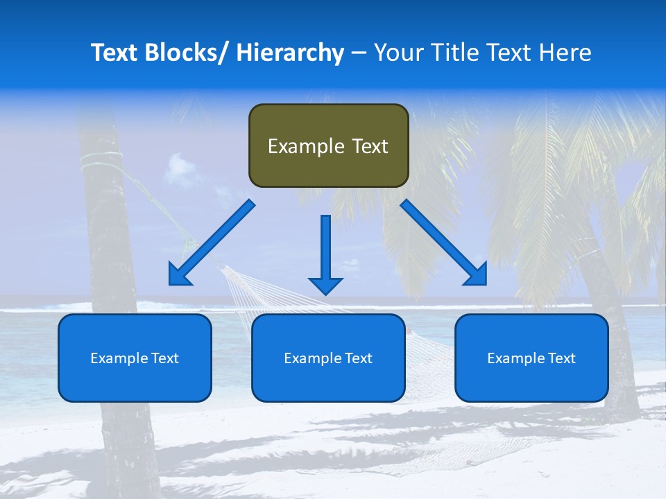 Ocean Blue Sand PowerPoint Template