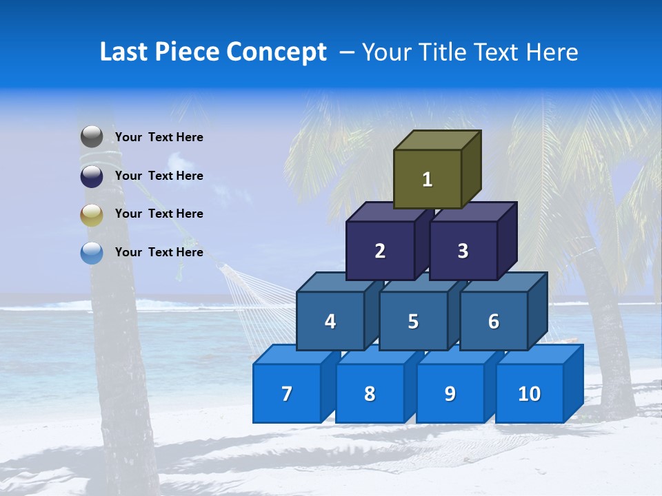 Ocean Blue Sand PowerPoint Template