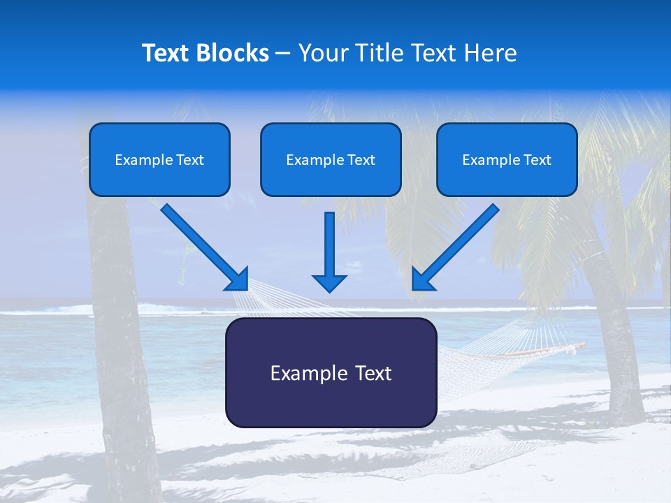 Ocean Blue Sand PowerPoint Template