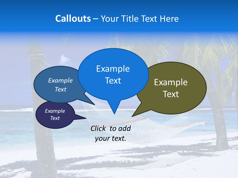 Ocean Blue Sand PowerPoint Template