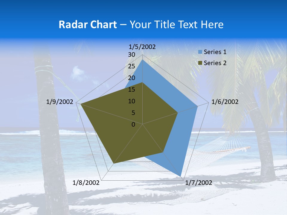 Ocean Blue Sand PowerPoint Template