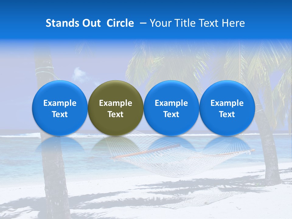 Ocean Blue Sand PowerPoint Template
