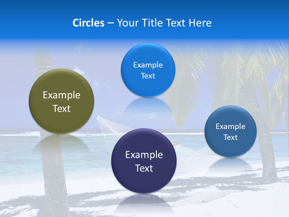 Ocean Blue Sand PowerPoint Template