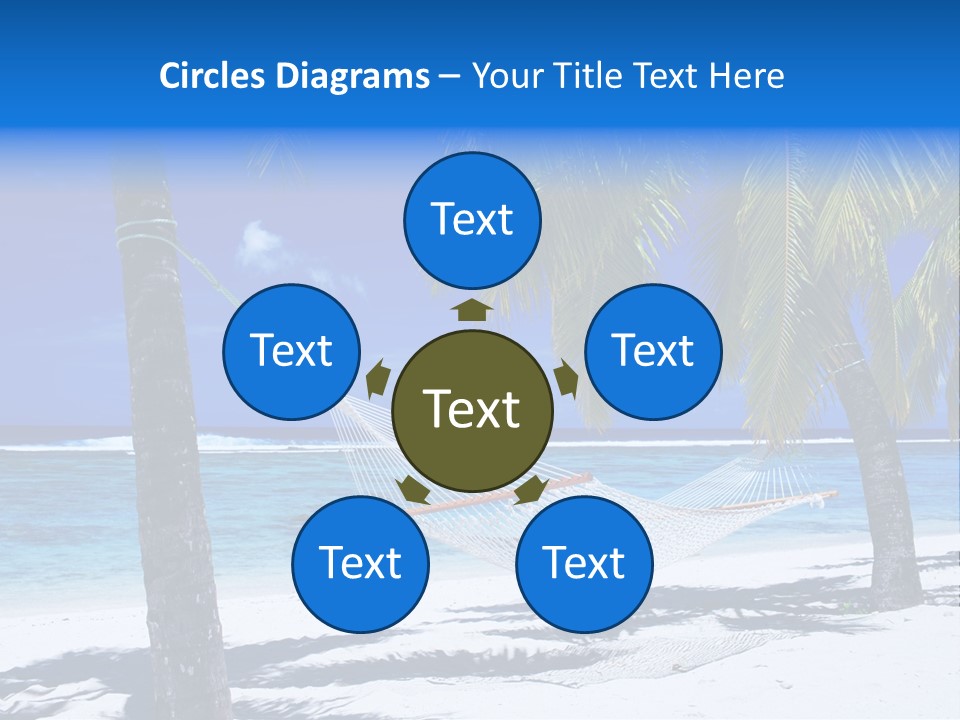 Ocean Blue Sand PowerPoint Template