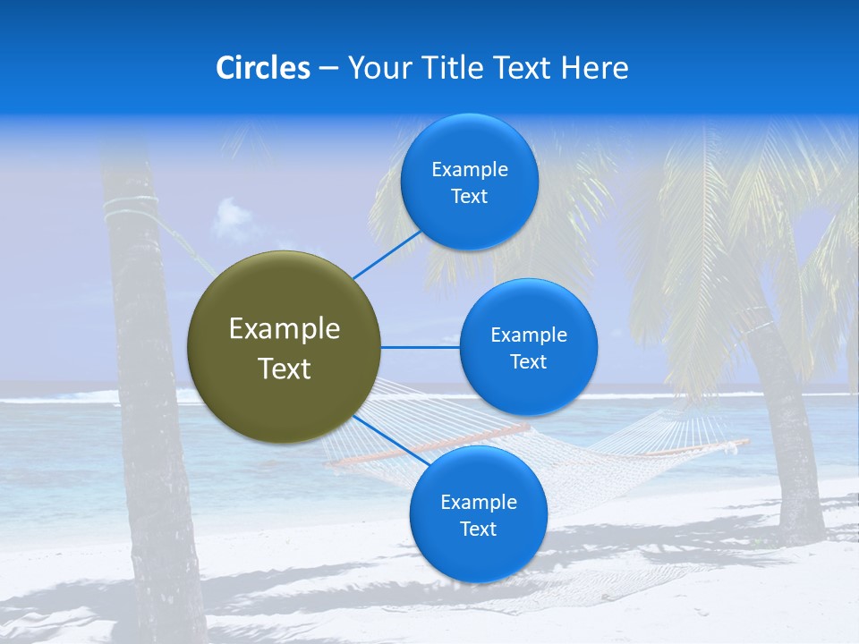 Ocean Blue Sand PowerPoint Template