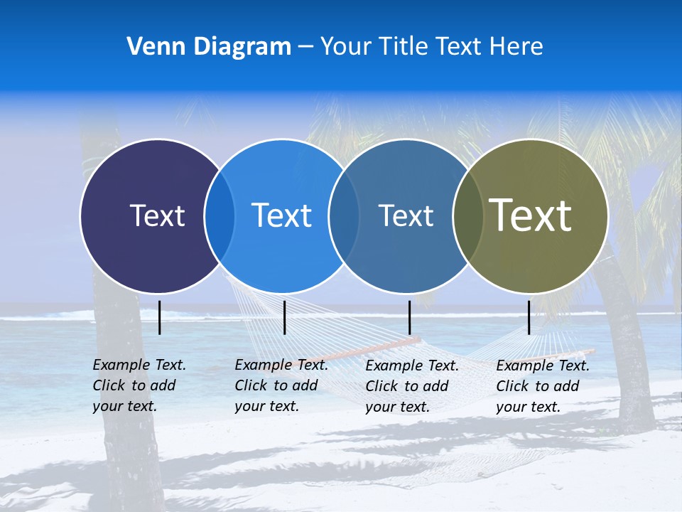 Ocean Blue Sand PowerPoint Template