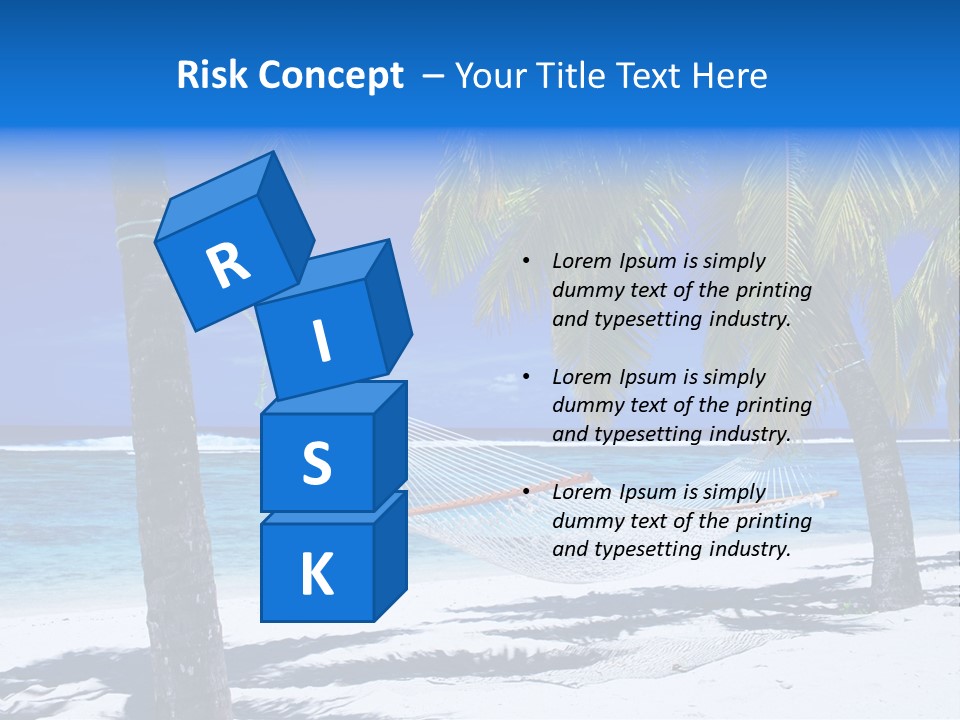 Ocean Blue Sand PowerPoint Template