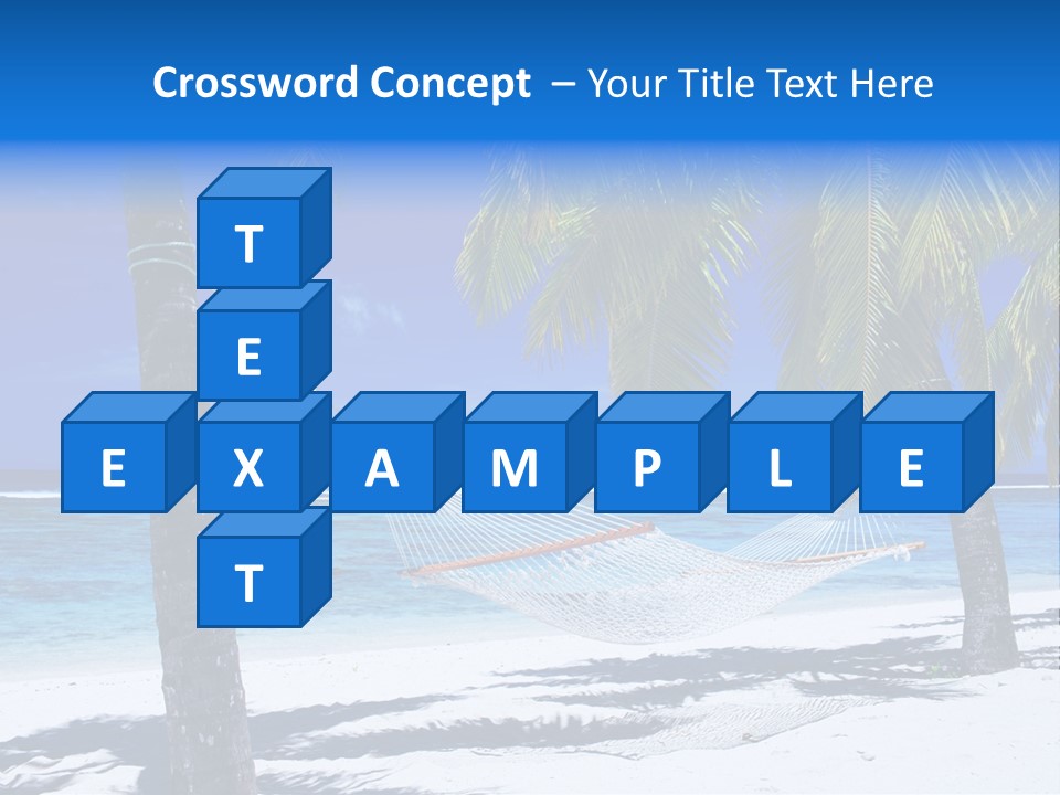 Ocean Blue Sand PowerPoint Template