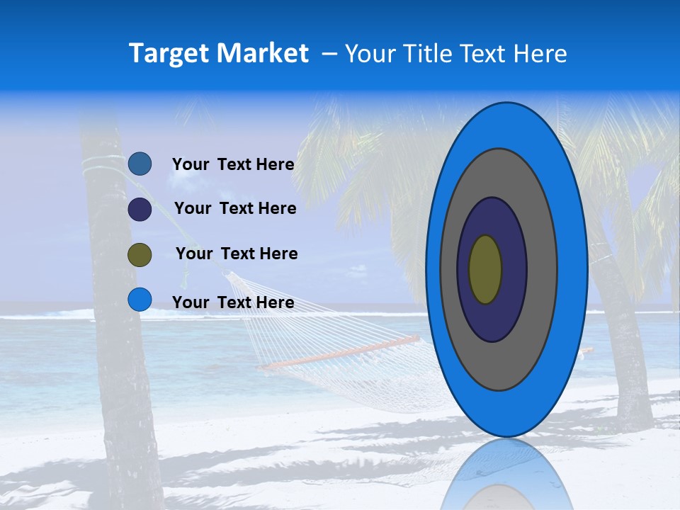 Ocean Blue Sand PowerPoint Template