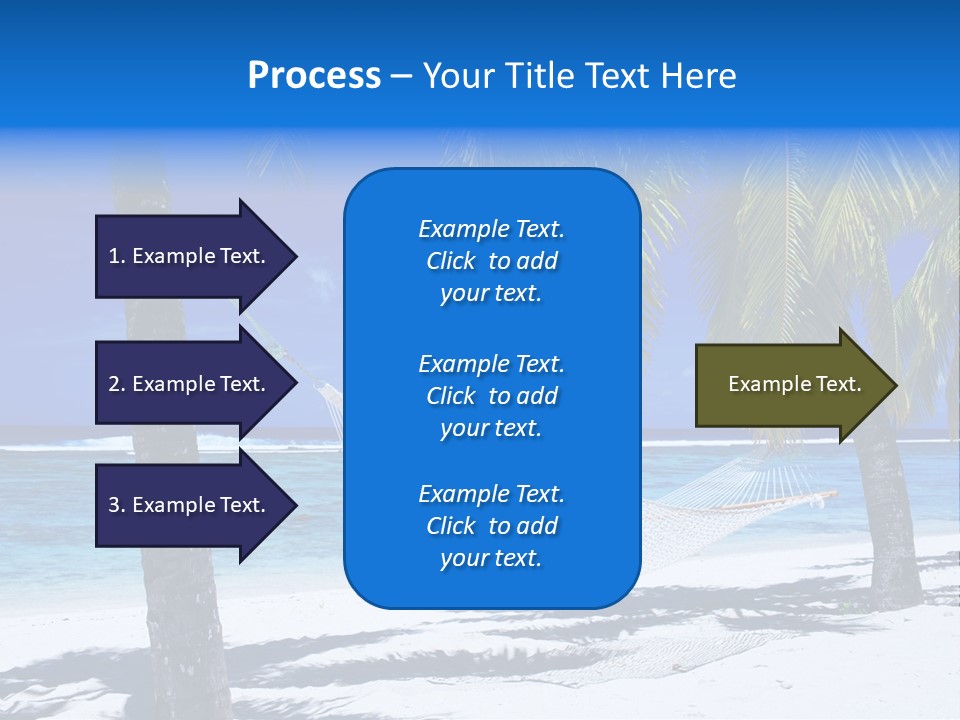 Ocean Blue Sand PowerPoint Template