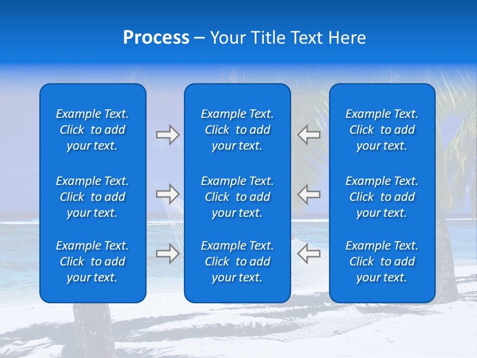Ocean Blue Sand PowerPoint Template