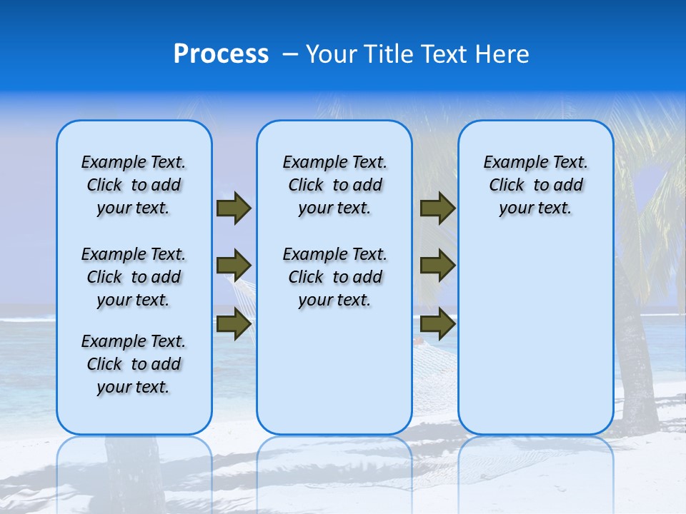 Ocean Blue Sand PowerPoint Template