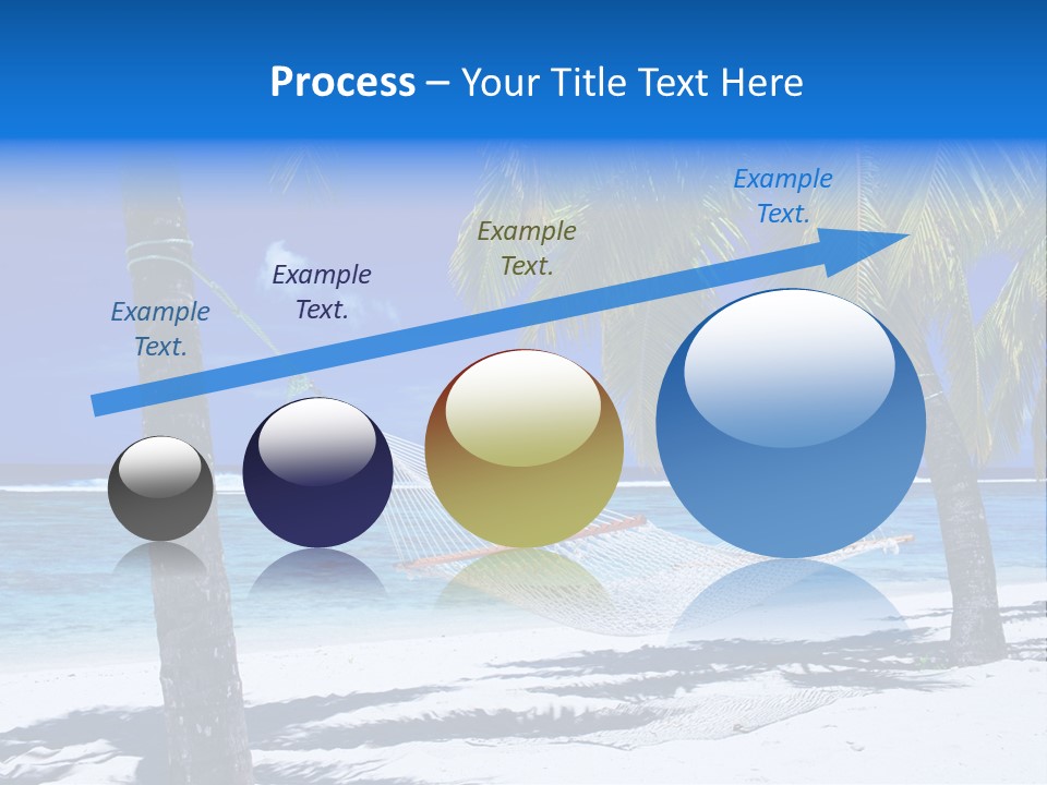 Ocean Blue Sand PowerPoint Template