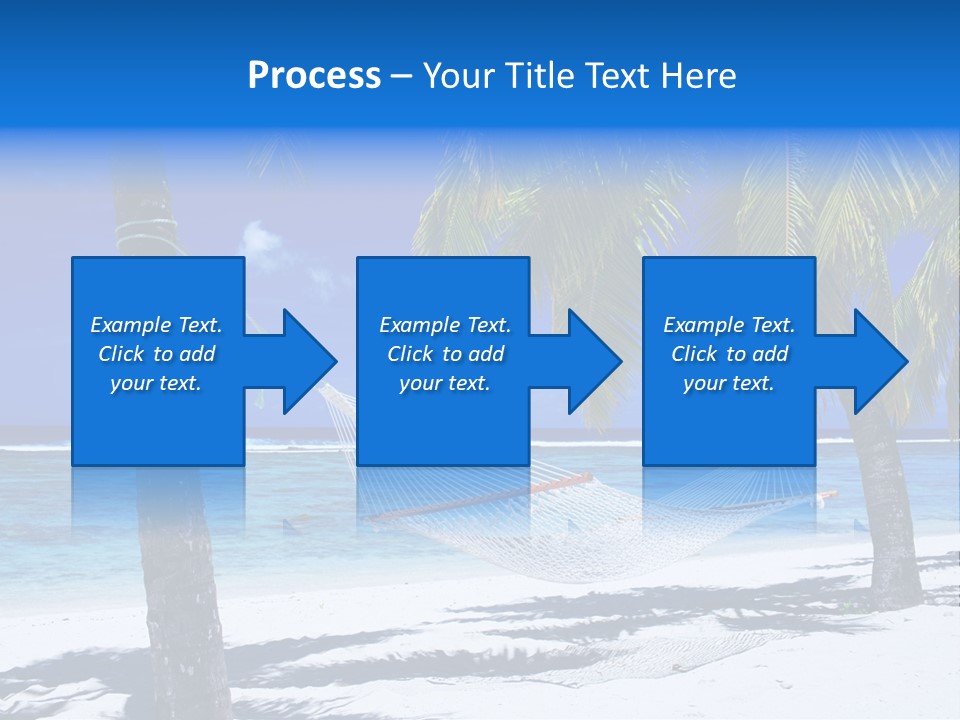 Ocean Blue Sand PowerPoint Template