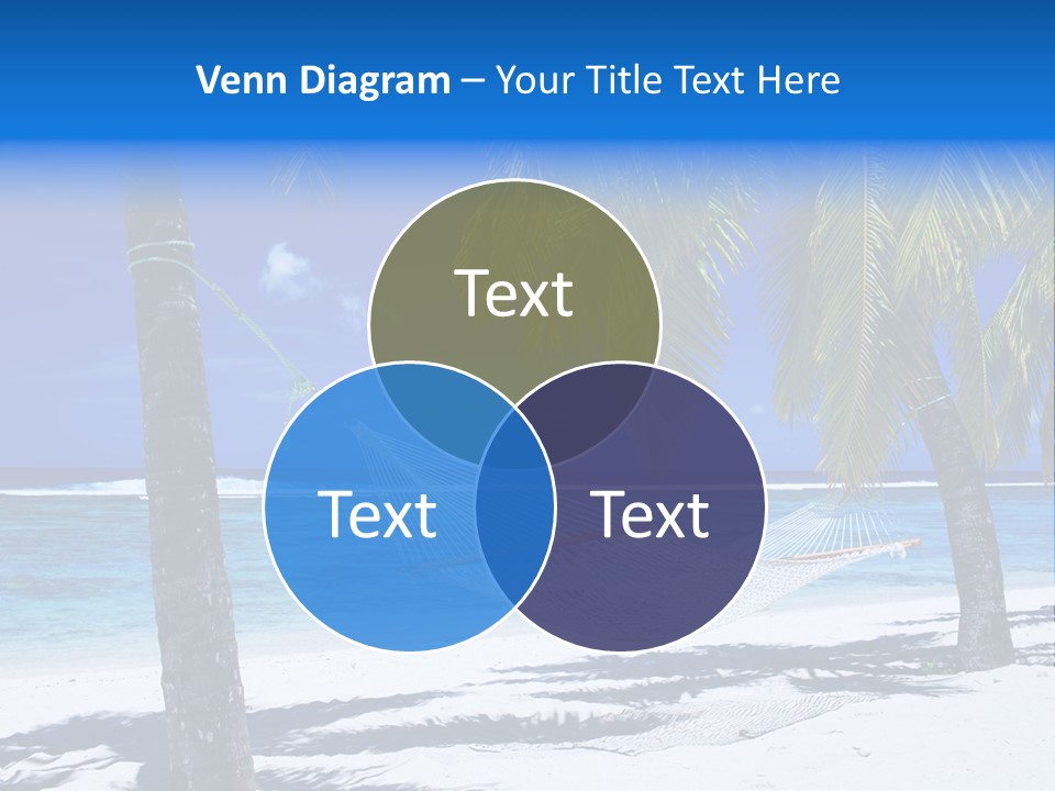 Ocean Blue Sand PowerPoint Template